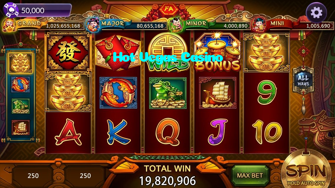 Hot Vegas Casino casino presented on mobile device in Pakistan with slots and live games